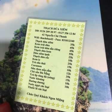 Thực đơn- Cafe Thạch Dừa Xiêm & Kem Trái Dừa