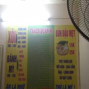 Thực đơn- Thạch Quán 83 - Đồ Ăn Vặt
