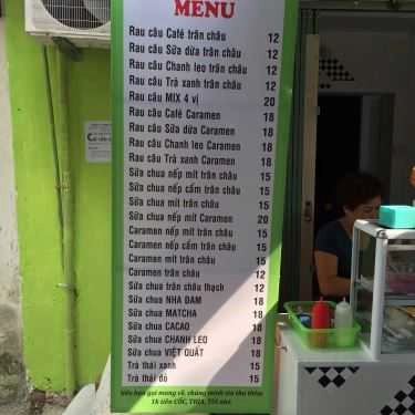Thực đơn- Ăn vặt Thạch Xanh Quán - Thạch Rau Câu & Caramen
