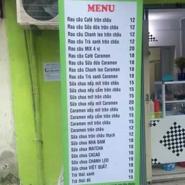 Thực đơn- Ăn vặt Thạch Xanh Quán - Thạch Rau Câu & Caramen