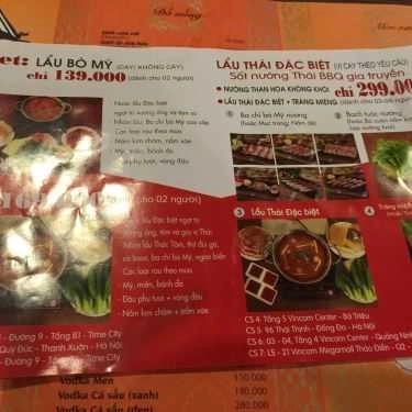 Thực đơn- Nhà Hàng Thái Bbq Buffet - Món Nướng & Lẩu Thái Lan