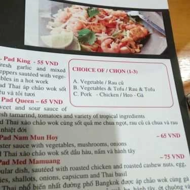Thực đơn- Cafe Thai Siam - Nguyễn Trãi