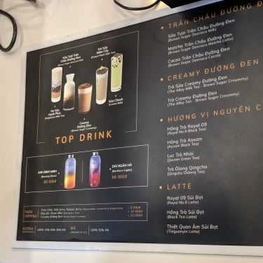 Thực đơn- Cafe The Alley - Trà Sữa Đài Loan - Lê Đại Hành