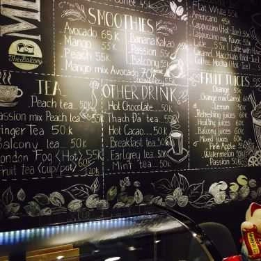 Thực đơn- The Balcony Bakery and Coffee Shop