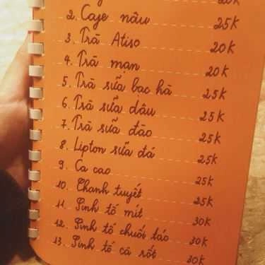 Thực đơn- The Book Coffee - Ngõ Văn Chương