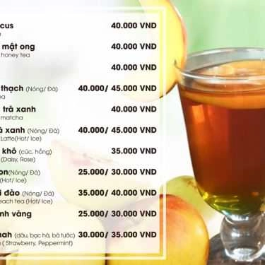 Thực đơn- The Cafe - Lạc Long Quân