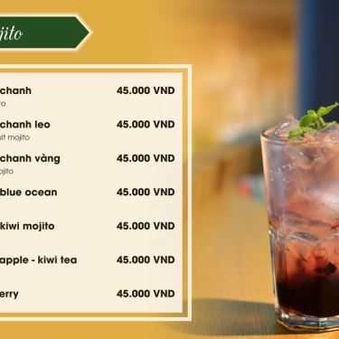 Thực đơn- The Cafe - Lạc Long Quân