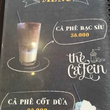 Thực đơn- The Cafein