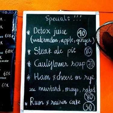 Thực đơn- The Cart Cafe - Thọ Xương