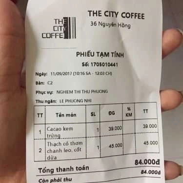 Tổng hợp- The City Coffee