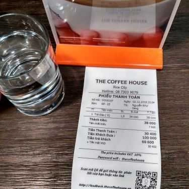Thực đơn- The Coffee House - Rice City Linh Đàm