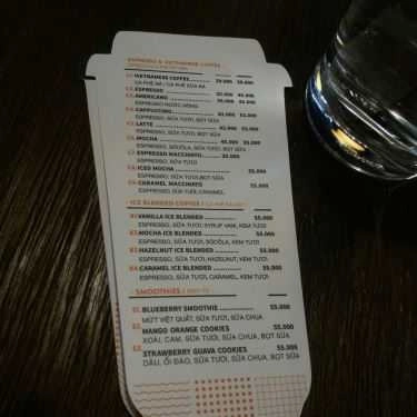 Thực đơn- The Coffee House - Rice City Linh Đàm