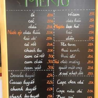Thực đơn- Cafe The Farm - Tea, Smoothies & Juices