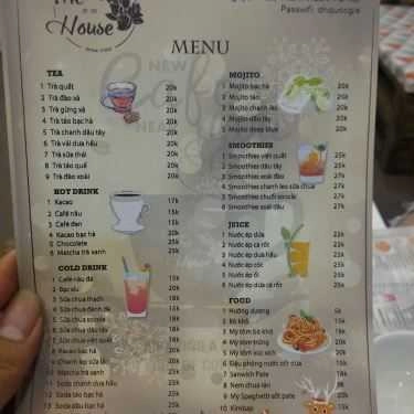 Thực đơn- The House Tea & Coffee