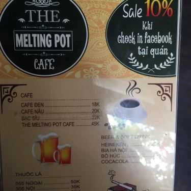Thực đơn- The Melting Pot Coffee