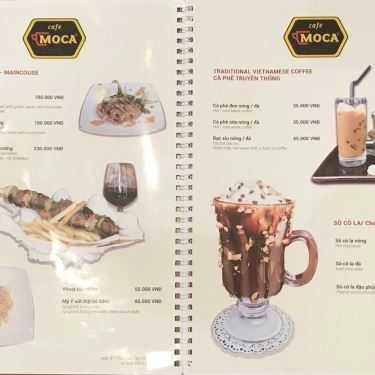 Thực đơn- The Moca Cafe