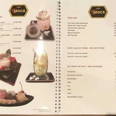 Thực đơn- The Moca Cafe
