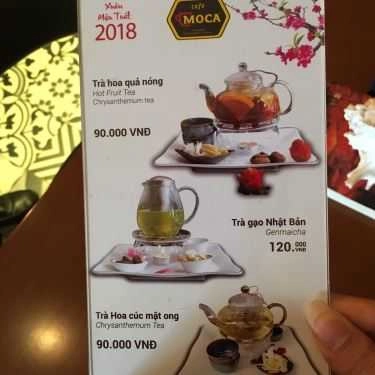 Thực đơn- The Moca Cafe