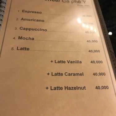 Thực đơn- The Passion Coffee - Drinks & Fastfood