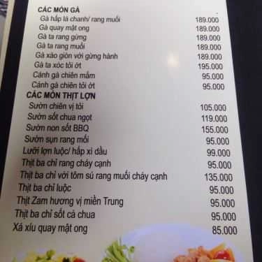 Thực đơn- Nhà Hàng Queenland Restaurant - Hồ Gươm Plaza