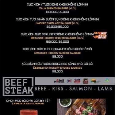 Thực đơn- Quán Nhậu The Red - Smoke Grill & Beer