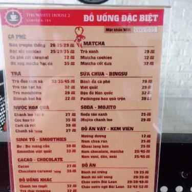 Thực đơn- The White House Coffee