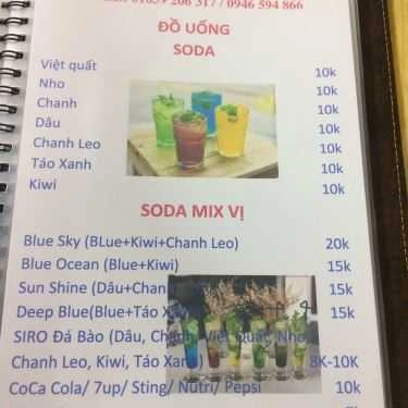 Thực đơn- Thiên Đường Ăn Vặt - Khương Trung