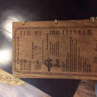 Thực đơn- Cafe Thiền Việt Trà