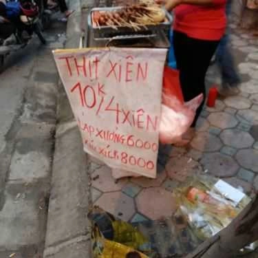 Thực đơn- Ăn vặt Thịt Xiên Nướng 2k - Tôn Thất Tùng