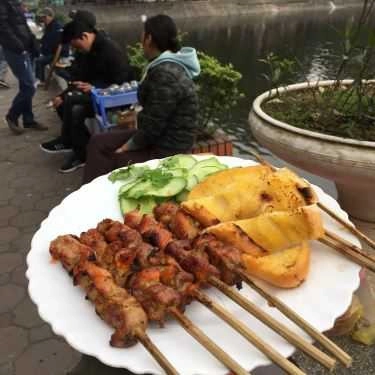 Món ăn- Ăn vặt Thịt Xiên Nướng & Bánh Mì Bơ - Hồ Đắc Di