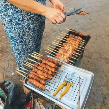 Món ăn- Ăn vặt Thịt Xiên Nướng - Đội Cấn