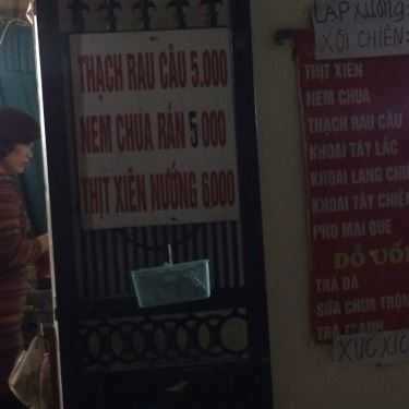 Thực đơn- Ăn vặt Thịt Xiên Rau Câu Phương Mai