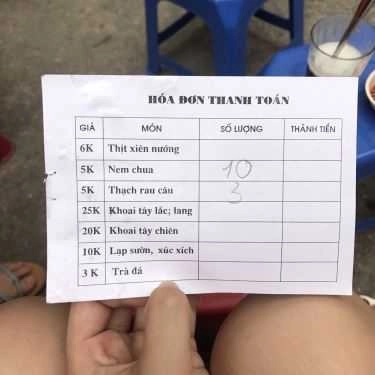 Thực đơn- Ăn vặt Thịt Xiên Rau Câu Phương Mai