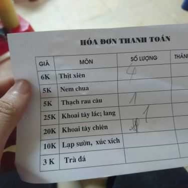 Thực đơn- Ăn vặt Thịt Xiên Rau Câu Phương Mai