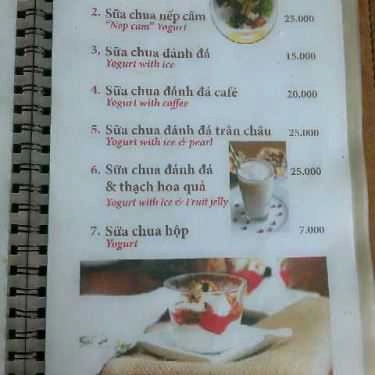 Thực đơn- Ăn vặt Thu Nga - Kem Xôi & Chè Thái