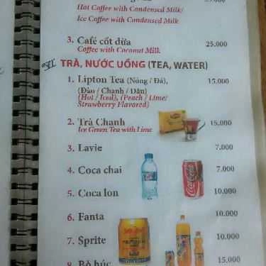 Thực đơn- Ăn vặt Thu Nga - Kem Xôi & Chè Thái