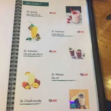 Thực đơn- Time Coffee - Ngô Thì Nhậm