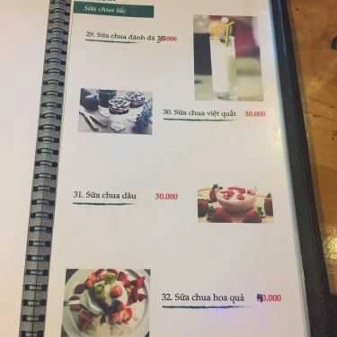 Thực đơn- Time Coffee - Ngô Thì Nhậm