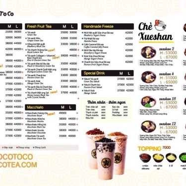 Tổng hợp- Cafe Trà Sữa Tocotoco - Ngọc Lâm