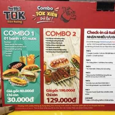 Thực đơn- Ăn vặt Tok - Xiên Nướng Đường Phố
