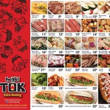 Thực đơn- Ăn vặt Tok - Xiên Nướng Đường Phố