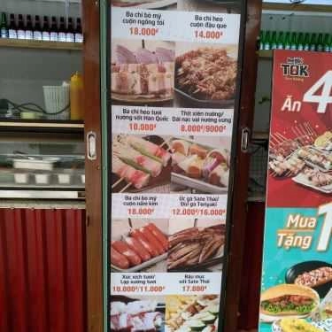 Thực đơn- Ăn vặt Tok - Xiên Nướng Đường Phố