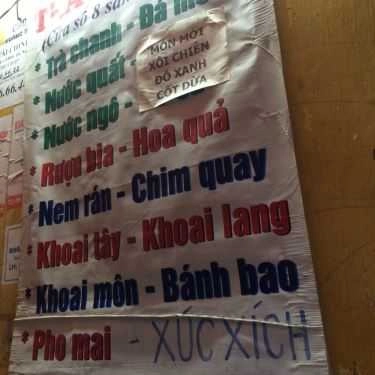 Thực đơn- Trà Bát Bảo - Ăn Vặt Vỉa Hè