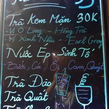 Thực đơn- Cafe TeaTaste - Phùng Hưng