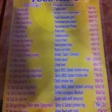 Thực đơn- Trà Chanh & Đồ Ăn Vặt - 21 Tạ Hiện