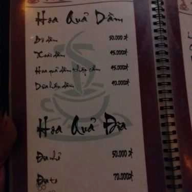 Thực đơn- Trà Sỏi Cafe