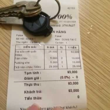 Thực đơn- Cafe Trà Sữa 100% - Tô Hiệu