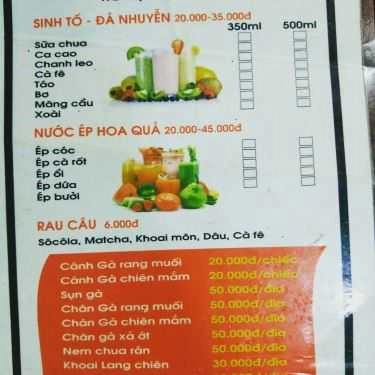 Thực đơn- Ăn vặt Trà Sữa 172 - Triệu Việt Vương