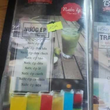 Thực đơn- Cafe Trà Sữa Bi Moon