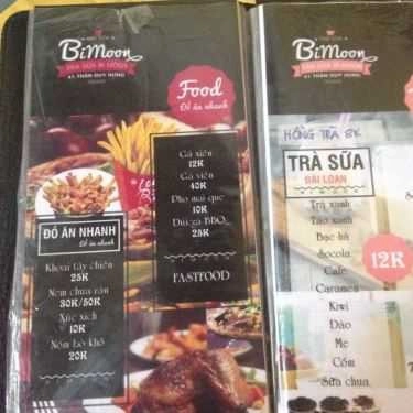 Thực đơn- Cafe Trà Sữa Bi Moon